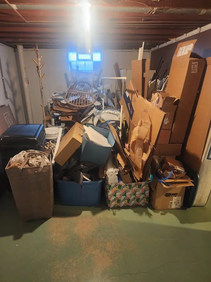 Roll-off dumpster container at job site for Construction Dumpster Rental in South Lebanon